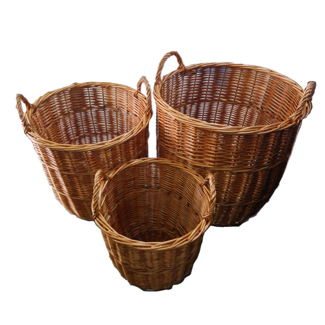 Natural Rattan Wicker Basket for Displaying and Storage