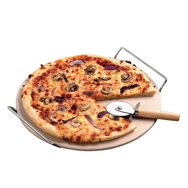 Piedra redonda de la pizza de la hornada de la cordierita