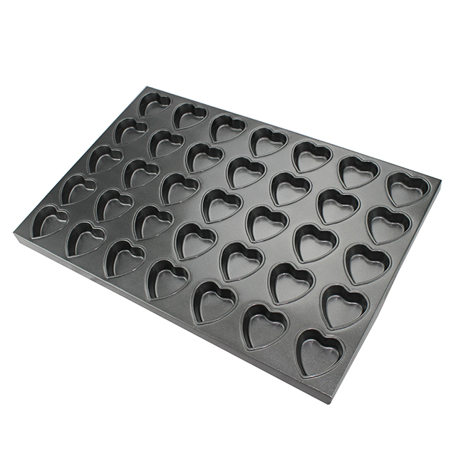 Teflon Coated Aluminum Heart Shape Baking Tray 400*600MM